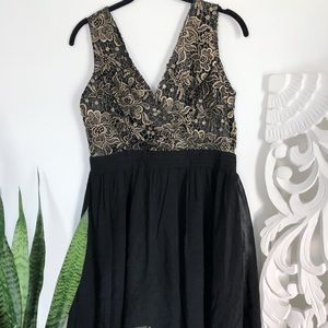 NWT {ASOS} Lace Overlay Flared Dress